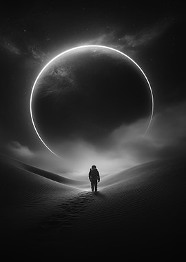 Astronaut On Alien Planet