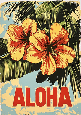 Aloha Hibiscus Poster