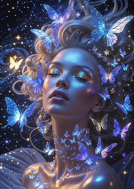 Cosmic Goddess of butterflies