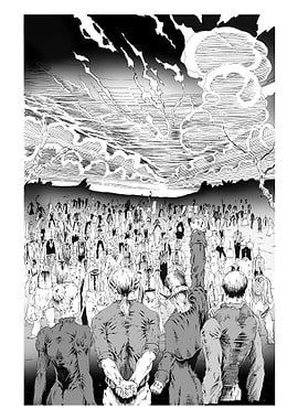 Black and White Comic Panel