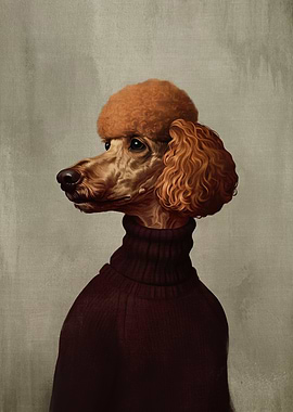 Poodle in a Turtleneck