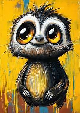 Cute Sloth Painting
