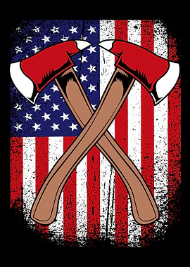 Firefighter American Flag