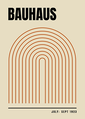 Bauhaus Arch Poster