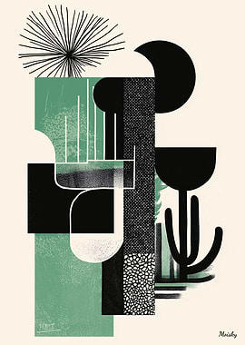 Abstract Desert Landscape