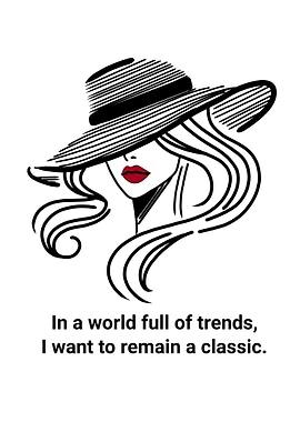 Classic Woman in Hat