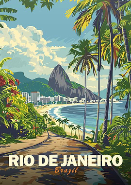 Rio de Janeiro Travel Poster