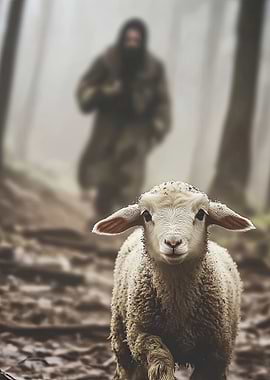 Lost Lamb Painting