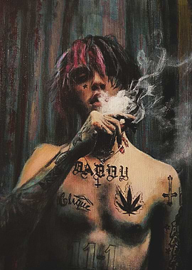 Lil Peep Painting