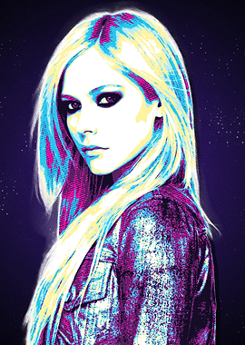 Avril Lavigne Pop Art Portrait