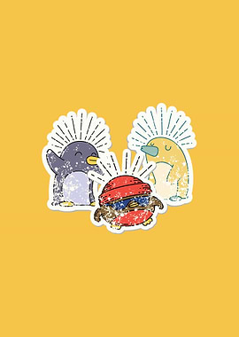 Cute Penguin Stickers