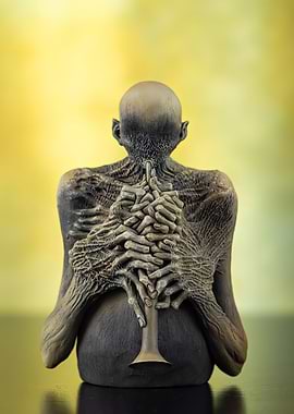 Sculptural Figure with Trumpet