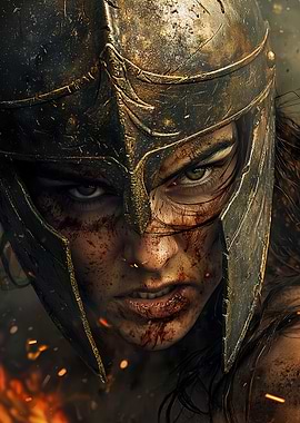 Warrior Woman Portrait