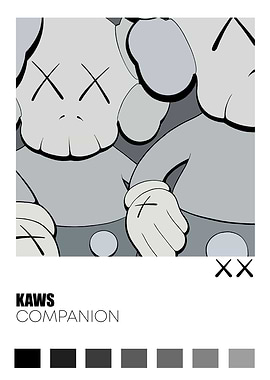 Kaws Companion Art Print