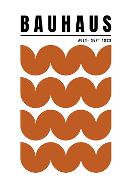 Bauhaus Geometric Poster