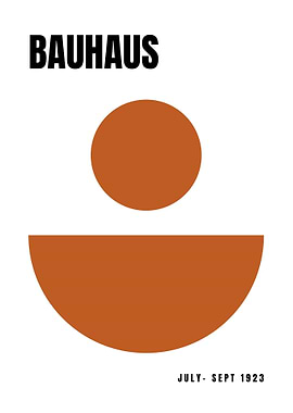 Bauhaus Geometric Poster