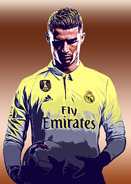 Cristiano Ronaldo in Real Madrid Jersey