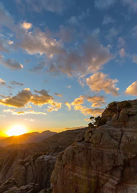 Sunset Mountain Landscape, Tucson, Arizona