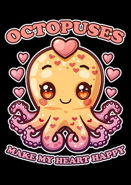Cute Octopus Love