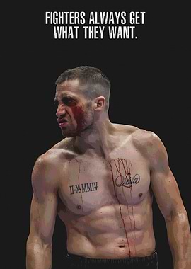 Southpaw Fighter with Blood
