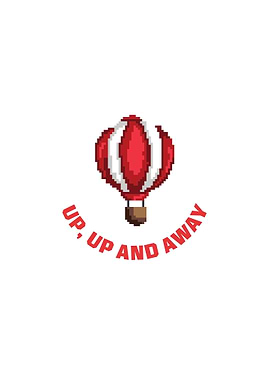 Pixel Art Hot Air Balloon