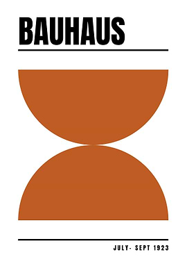 Bauhaus Geometric Poster
