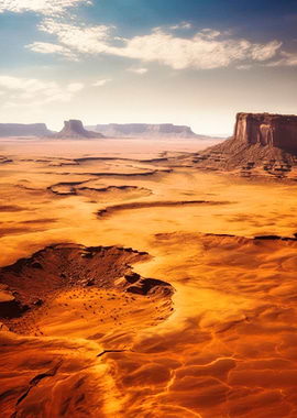 Desert Landscape with Buttes