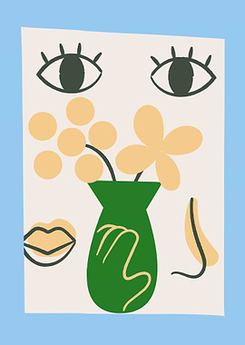 Abstract Floral Art Print