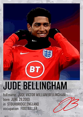 Jude Bellingham Polaroid Poster