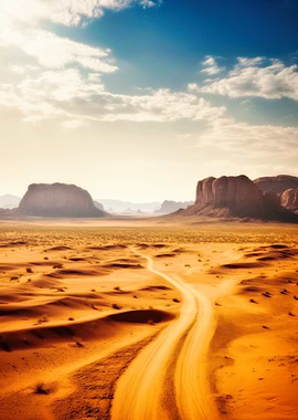 Desert Road Landscape