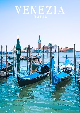 Venice Gondola Scene