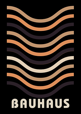 Bauhaus Wave Abstract Art