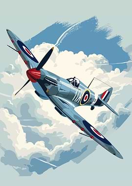 Spitfire in Flight