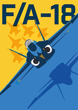 F/A-18 Jet Fighter Poster