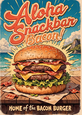 Aloha Snack Bar Bacon Burger