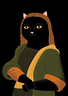 Cat Mona Lisa