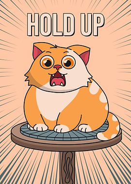 Shocked Cat Meme, 'Hold Up' Moment