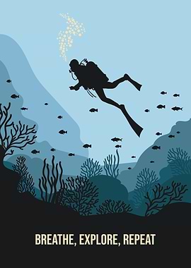 Scuba Diving Poster