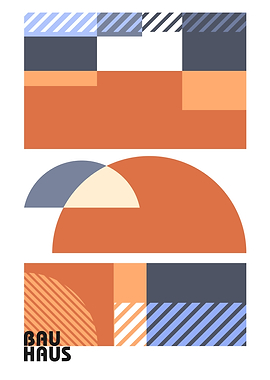 Bauhaus Geometric Art Print