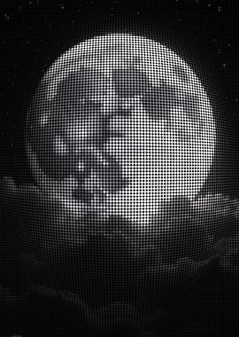 Pixelated Moon