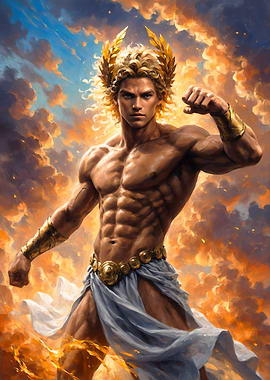 'Solar Wrath' - Apollo Painting