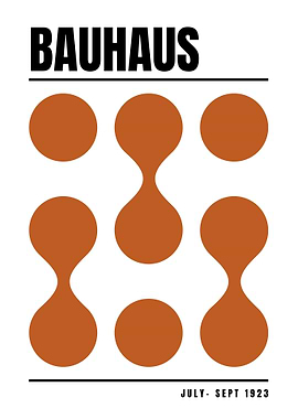 Bauhaus Geometric Poster