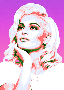 Bebe Rexha Pop Art Portrait of Woman