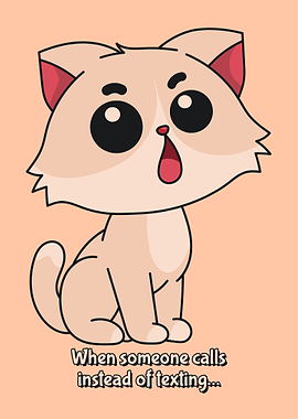 Shocked Cat Meme, Texting Over Calls