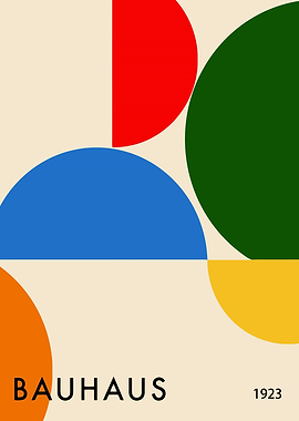 Bauhaus Geometric Art Print