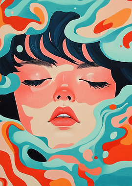 Abstract Woman Portrait