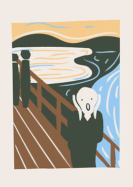 The Scream - Modern Art Print