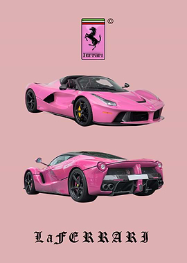 Pink Ferrari LaFerrari