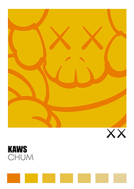 Kaws Chum Yellow Print