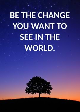 Inspirational Tree Silhouette